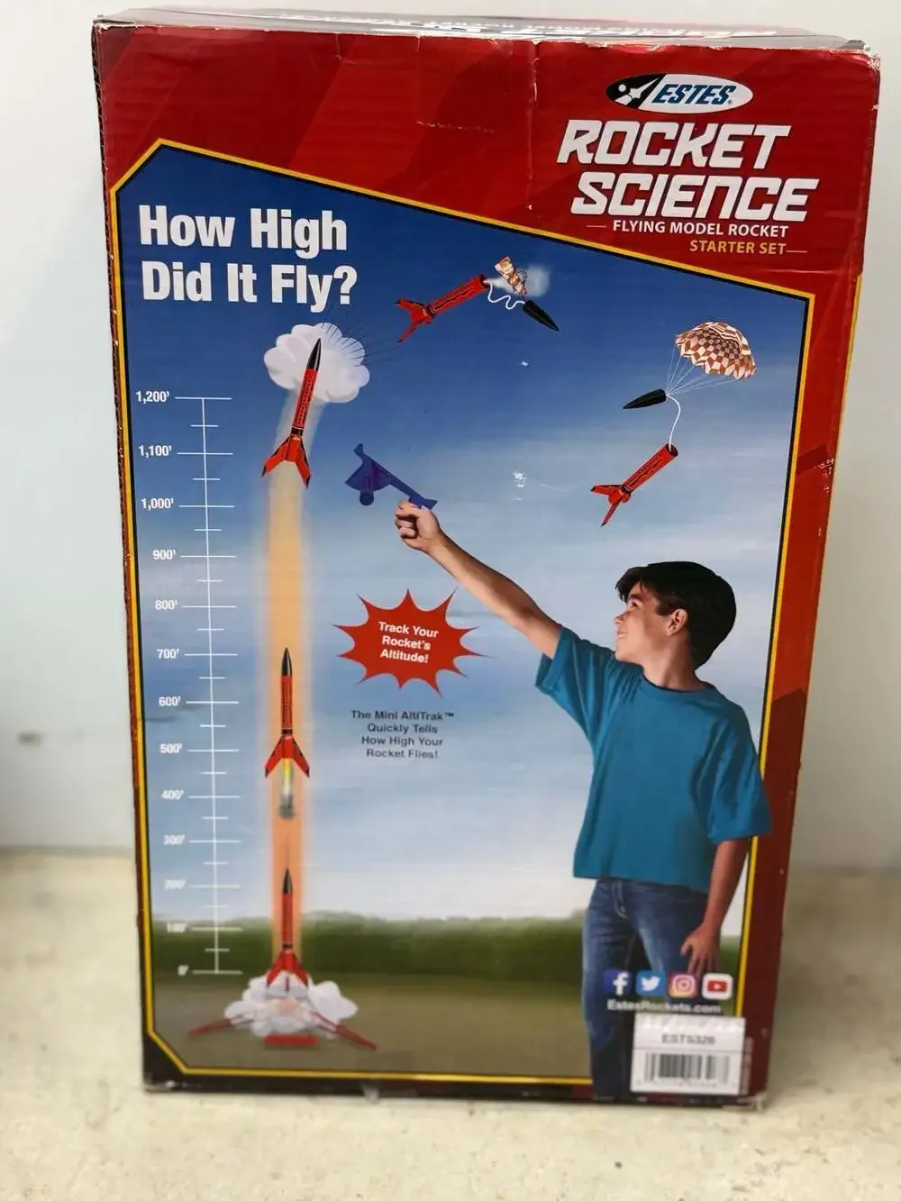 Estes 5326 Rocket Science Flying Model Rocket Starter Set with Mini AltiTrak